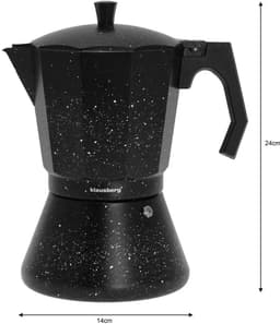 Klausberg KB7161 Espressomaker - Zwart Marmer Design (12 Kopjes) - Geschikt voor alle warmtebronnen — thumbnail 5