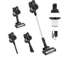 Draadloze Stofzuiger Tavien - 6-in-1 Steelstofzuiger voor Thuis - Tapijtvloer en Huishoudstofzuiger met HEPA-filtratie