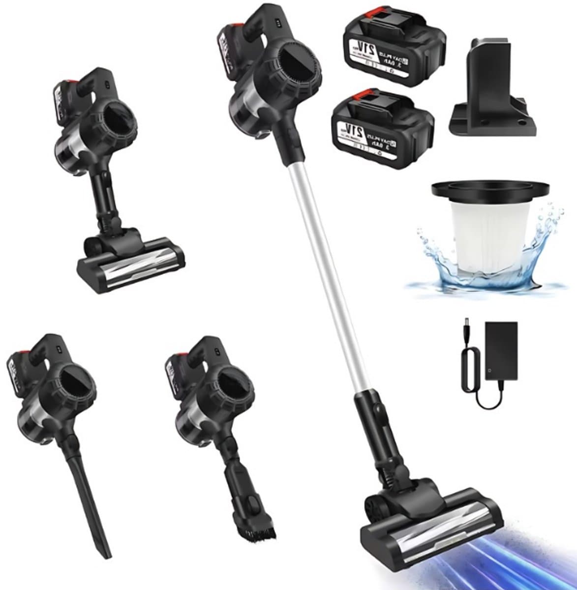 Krachtige Draadloze Stofzuiger - 3 in 1 Handstofzuiger - 130.000 RPM Borstelloos - Voor Tapijten & Harde Vloer — afbeelding 1