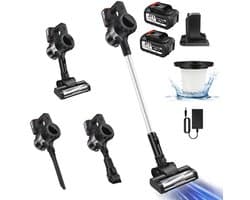 Krachtige Draadloze Stofzuiger - 3 in 1 Handstofzuiger - 130.000 RPM Borstelloos - Voor Tapijten & Harde Vloer