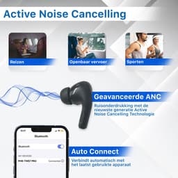 In-Ear Draadloze Oordopjes met Noise Cancelling en Bluetooth 5.3 - Oortjes Draadloos - Geschikt voor iPhone - Oortjes - Origineel Phreeze Wireless EarBuds — thumbnail 4