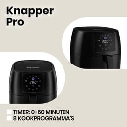 Zeegma Knapper - Heteluchtfriteuse - Airfryer 1400W - Tot 200°C in 60 seconden - 4,5L Kom — thumbnail 4