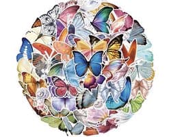 Knaak Vlinder Stickers 50 Stuks - Scrapbook Stickers - Laptop Stickers