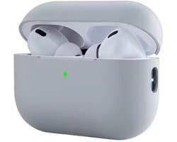 New Age Devi - Siliconen case - geschikt voor Airpods Pro - Licht-Grijs