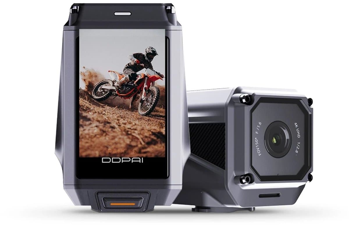 DDPAI Ranger - 4K Camera Motor/MBT/Racefiets - 128GB Geheugen - GPS en Beeldstabilisatie - IP67 Waterdicht — afbeelding 1