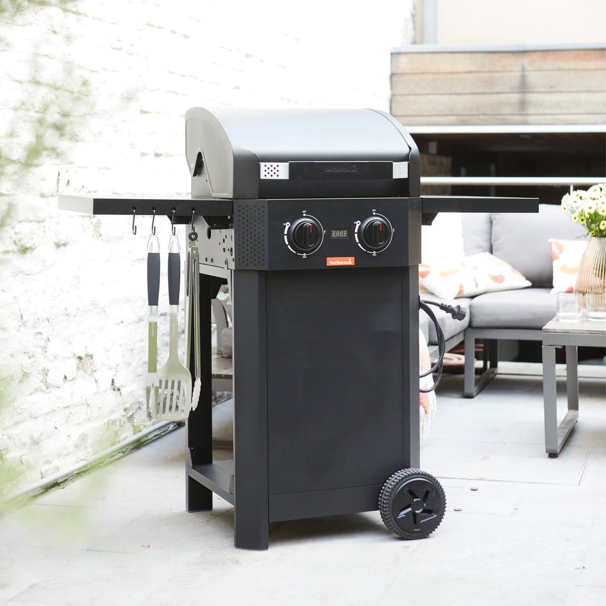 Barbecook E-Luca elektrische barbecue met inklapbare zijtafels — afbeelding 1