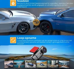 Selevie Dual Dashcam - Dashcam Voor Auto 4K + 1080p - Voor en Achter Camera – Auto Camera Met Parkeermodus - G-Sensor - App Bediening - Nachtzicht — thumbnail 3