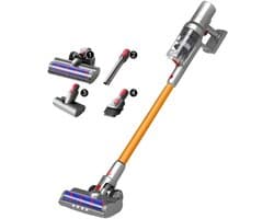 Snoerloze Steelstofzuiger – 27.000Pa Krachtige Zuigkracht – Slimme Stofsensor & LED Touchscreen – Automatische Snelheidsregeling - HEPA-Filtratie – Lichtgewicht & Draagbaar – Inclusief Accessoires