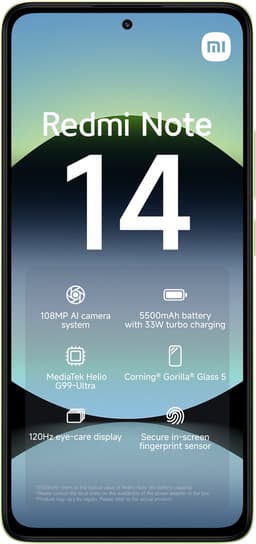 Smartphone-Redmi Note 14-6GB+128GB-Groen — thumbnail 2