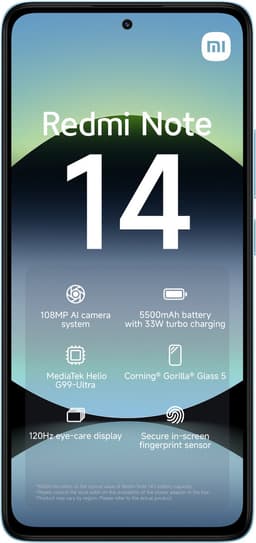 Xiaomi Redmi Note 14 - 6GB/128GB - Ocean Blauw — thumbnail 2