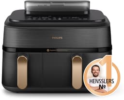 Philips 5000 series NA552/00 - Dubbele heteluchtfriteuse - 9L - 2750W - Zwart — thumbnail 1