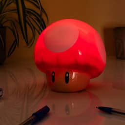 Super Mario Brothers Paddenstoel Figuurlamp – Officieel gelicentieerd verzamelbaar filmmerchandise met geluid, cadeaus voor jongens, accessoires voor kinderkamers – Paladone — thumbnail 1
