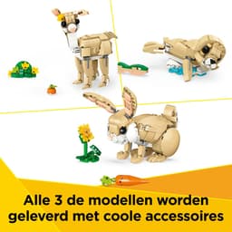 LEGO Creator 3-in-1 - Lief konijn Constructiespeelgoed — thumbnail 4