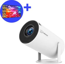 Cahaya - Mini beamer 2026 model + Projectiescherm (100'') - Pro versie - Mini Beamer - mini projector - draagbare beamer - projector / beamer - Geïntegreerd Android 12.0 systeem - Screen mirroring smartphone - Home cinema — thumbnail 1