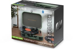 MUSE MT-207 PGR | Stereo platenspeler met bluetooth uit, encoding-functie, legergroen — thumbnail 4
