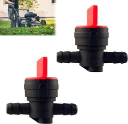 Kleine inline universele kunststof benzinekraan 8 mm voor bosmaaier grasmaaier - 2 stuks — thumbnail 1