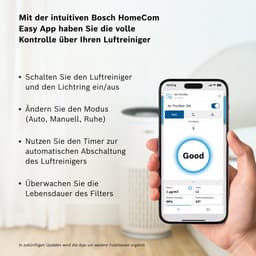 Bosch Air 6000i App-Gestuurde Luchtzuiveraar - Maximale Zuivering voor Grote Ruimtes — thumbnail 4