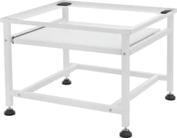 Wasmachine verhoger, Wasmachine Onderstel 62,5x53,5x45 cm met uitschuifbaar plateau in wit ML design — thumbnail 1