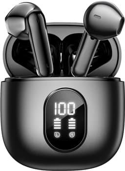 Soundtrex X-Pro Draadloze oordopjes - Bluetooth Oordopjes - Oortjes draadloos - Earpods - LED Display - Bluetooth 5.3 - Zwart — thumbnail 1