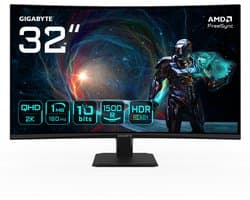 GIGABYTE GS32QCA computer monitor 80 cm (31.5") 2560 x 1440 Pixels Quad HD LED Zwart