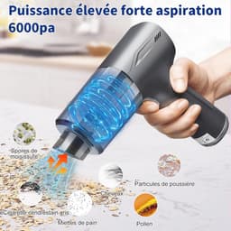 Draadloze Accu Handstofzuiger voor Eenvoudig en Efficiënt Stof Vegen — thumbnail 3