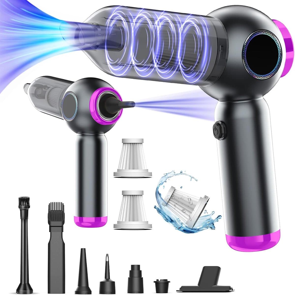 Draadloze Handstofzuiger 20.000 Pa - 4-in-1 Mini Stofzuiger voor Auto, Huis en Kantoor — afbeelding 1