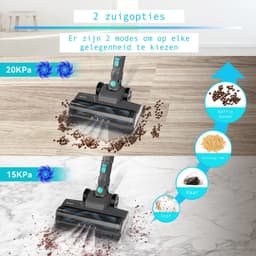 SteeFly® 6 in 1 Steelstofzuiger Yisora - Op accu 40 min - Lichtgewicht - Zonder zak - 175W - Groen - Meerdere oppervlaktes — thumbnail 5
