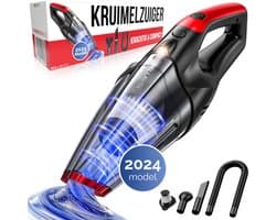 BELLAVITA ® Kruimelzuiger - Kruimeldief - Handstofzuiger - Snoerloos - Kruimelzuiger Nat & Droog - 3 Opzetstukken - HEPA Filter - LED Verlichting - Extra Krachtig - Auto - Stofzuiger