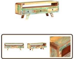 vidaXL Tv-meubel 117x30x41 cm gerecycled hout Televisie Kast - Vintage Meubels - Houten Kast - Handgemaakte Meubels - Mediabox