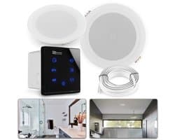 Power Dynamics A50 badkamerspeaker set - Bluetooth speaker voor badkamer - 5 Inch - 80W - Zwart