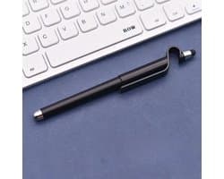 Touchscreen pen - touchscreen pen met telefoon steun - touchscreen en pen in 1 -kleur zwart