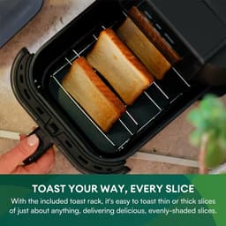 Boleen - 6 In 1 Friteuse En Broodrooster - Broodroosters - Friteuse 5 Liter - 1500W - Snelle Luchtcirculatie - Led Touchscreen — thumbnail 3