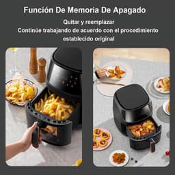 Luchtfriteuse - Met Touchscreen - Temperatuurregeling En Display - Programmeerbaar - 2400W - 8 Liter — thumbnail 3
