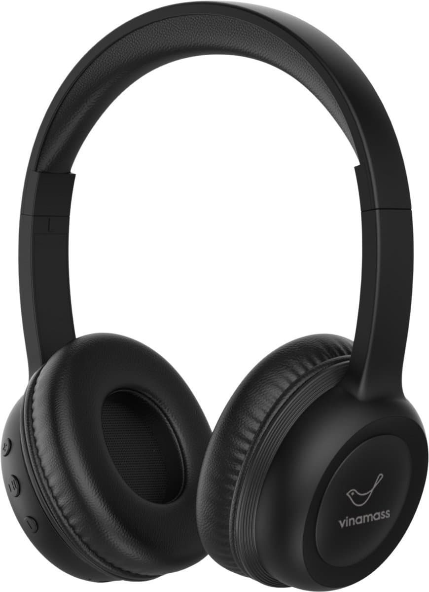 ATouch Kinderkoptelefoon Lite-V – Volumebegrenzing - Koptelefoon kinderen – Microfoon – Bluetooth koptelefoon – Duurzaam – Zwart — afbeelding 1