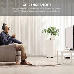 StayPowered TV Hoofdtelefoon - Geniet van Duidelijk Geluid zonder Anderen te Storen - Extra Lang 6 m Kabel - Comfortabele Over-Ear Pasvorm - Geïsoleerd Geluid - Eenvoudige Volumecontrole - Bedraad - Zwart - Levering Sneller dan Aangegeven! — thumbnail 2