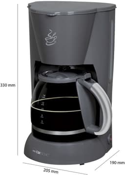 Clatronic KA 3473 - Koffiezetapparaat - Antraciet/ Grijs — thumbnail 4