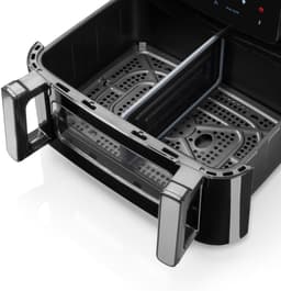 Haeger AF-D10.010A friteuse Dubbel 10 l Vrijstaand 2600 W Heteluchtfriteuse Zwart — thumbnail 5