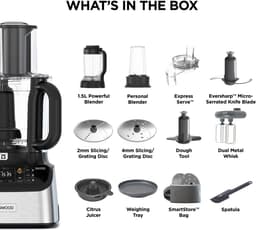 Kenwood MultiPro OneTouch - FDM73.850SS - 3-in 1 - Keukenmachine - Foodprocessor en Blender - 1000 W — thumbnail 2