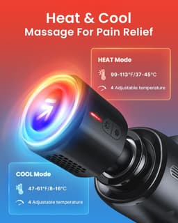 Massagepistool met Verwarmende en Koelende Functie voor Diepe Spiermassage — thumbnail 4