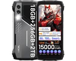 OSCAL PILOT 1 Smartphone - 6.67 Inch - 16GB RAM - 256GB ROM - 15000mAh - Onbreekbare Smartphone - 50MP+32MP - Android 14 - NFC - GPS - Zwart