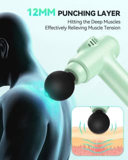 Mini Massagepistool - Diepteweefsel Massageapparaat met 30 Snelheden — thumbnail 5