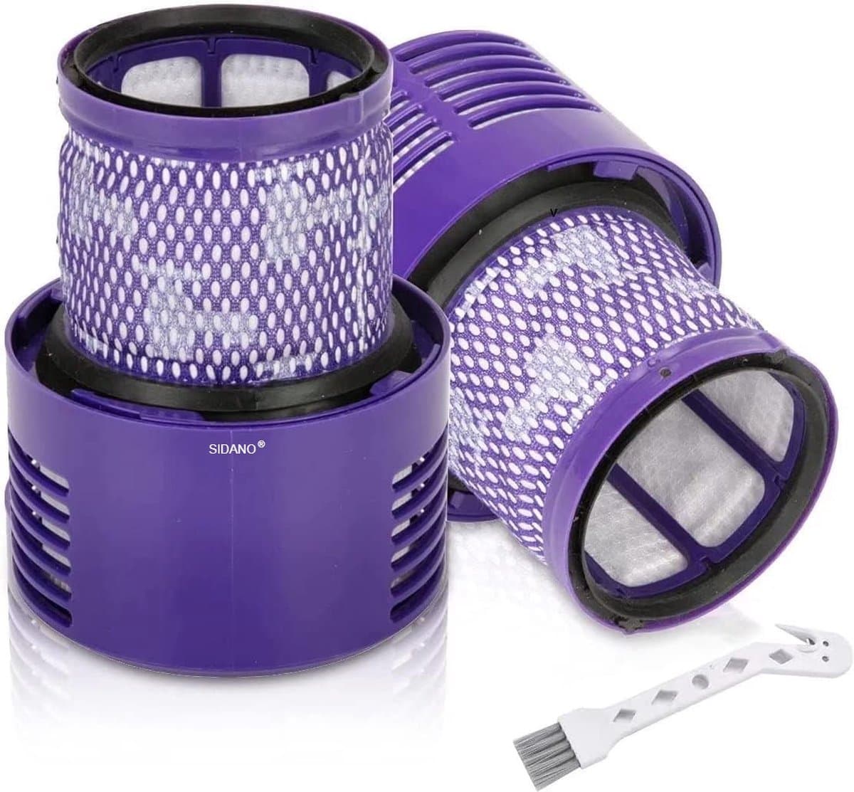 SIDANO® HEPA filter - geschikt voor Dyson V10, SV12 stofzuigers - (2 filters + borstel) — afbeelding 1