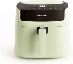 CREATE Fryer Air Pro Large Enkel 6,2 l Vrijstaand 1800 W Heteluchtfriteuse Zwart, Lichtgroen — thumbnail 1