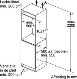 Siemens KI31RADD1 - iQ500 - Inbouwkoelkast - 102 cm - Deur op deur — thumbnail 7