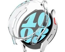 Strap-it TPU case - geschikt voor Samsung Galaxy Watch 6 40mm - bescherming hoesje voor Galaxy Watch 6 40mm smartwatch - transparant