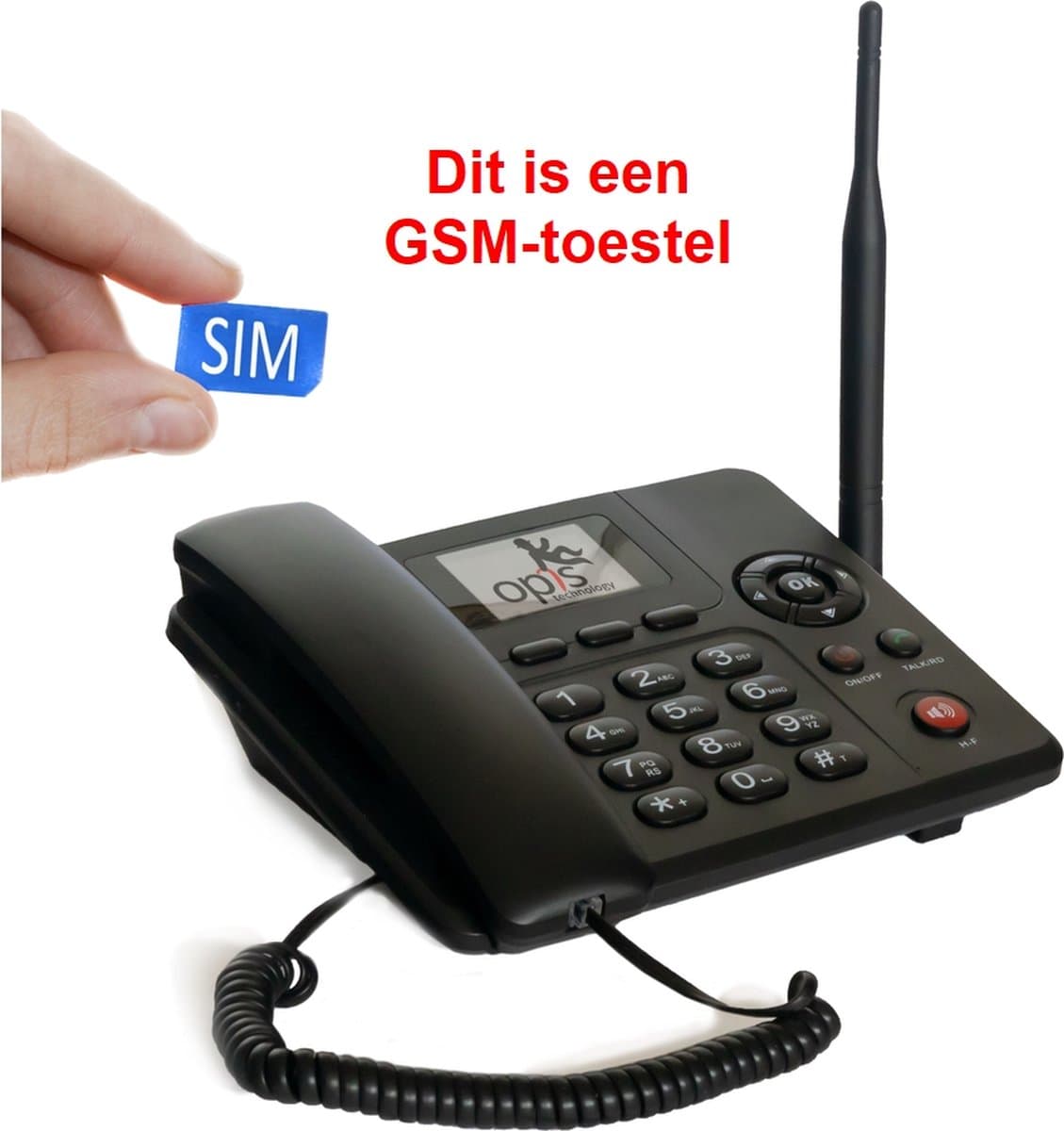 Opis Purophone 4G MOBILE Vaste Telefoon met SIM - 4G - Bureau GSM — afbeelding 1