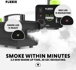 Rookmachine met draadloze afstandsbediening - Fuzzix F500S Party rookmachine 500 Watt - incl 250ml rookvloeistof — thumbnail 3