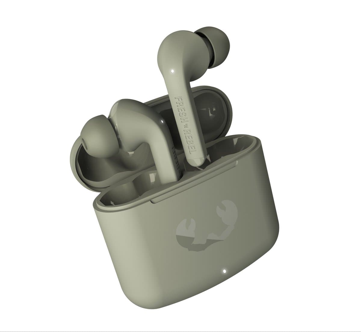 Fresh 'n Rebel Twins Fuse - Draadloze Bluetooth Oordopjes – Oortjes met tip - 30 uur speelduur - Dried Green — afbeelding 1