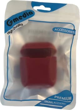 AirPods Hoesje voor Apple AirPods 1 & 2 – Bordeaux - Siliconen Beschermende Case — thumbnail 2