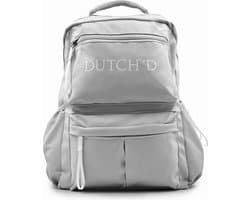Dutch'D - Sign Backpack - Rugtas - Katoen - Grijs - laptop vak - Premium Accessories